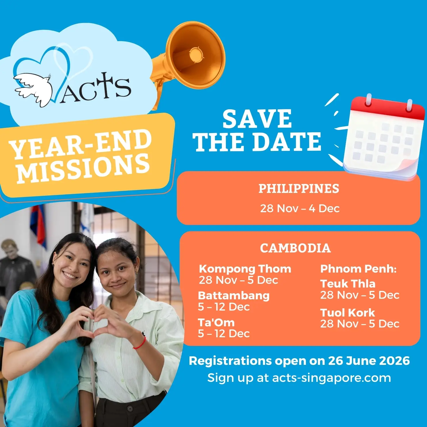 End of Year missions - ACTS Singapore